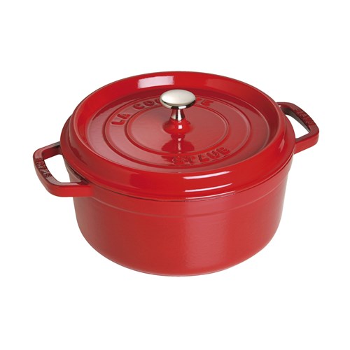 cocotte ronde 26 cm cerise