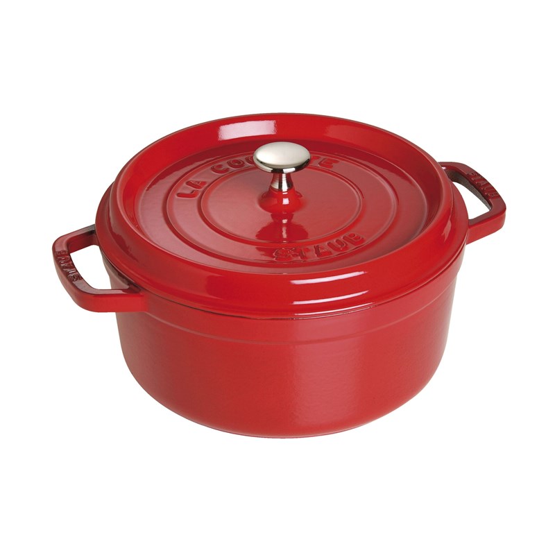 cocotte ronde 26 cm cerise