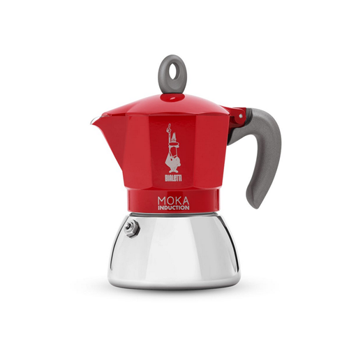 cafetière moka induction rouge