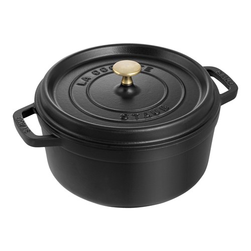 cocotte ronde 28 cm noire