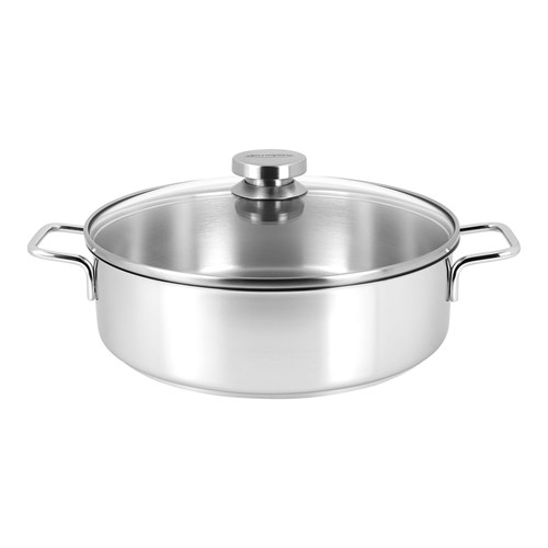 casserole basse couvercle verre Apollo